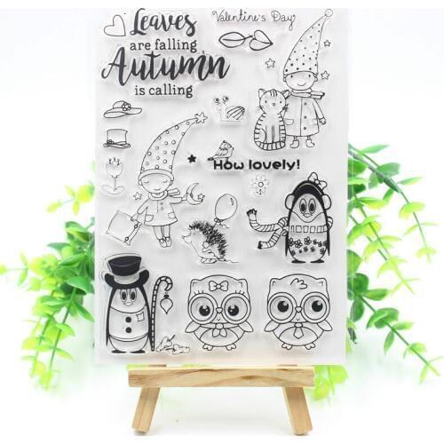 Lovely Transparent Clear Silicone Stamps for DIY Scrapbooking/Card Making/Kids Christmas Fun Decoration Supplies 242