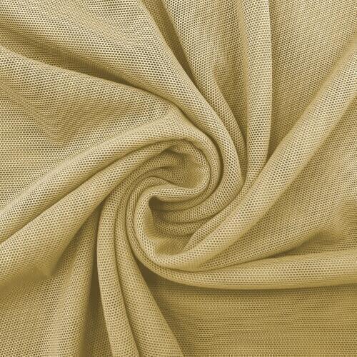 Mesh fabric Net diy high elastic 40D Nylon Spandex 4 way stretch power wedding decoration tulle champagne veil