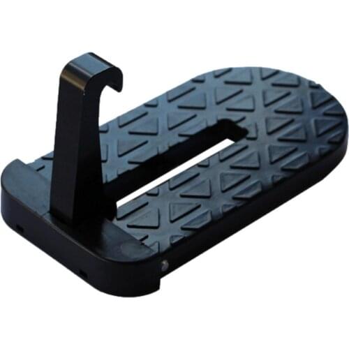 Car Door Step Foldable Auxiliary Pedal Portable Rubber Aluminum Alloy Foot Hook Pedal Anti-slip Foot Pegs For Car Accessories