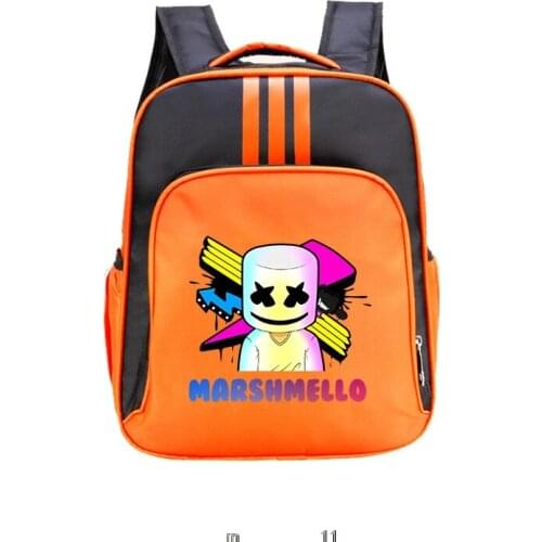 Cartoon Marshmello Bag Mochila Capacity Backpack Women Kpop School Bags for Teenage Girls Students Kids Gift