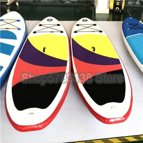 SUP Inflatable Surfboard Paddle Board Water Yoga Paddle Board Portable Stand Up Surf Board Customized 305*76*15CM Floating Mat