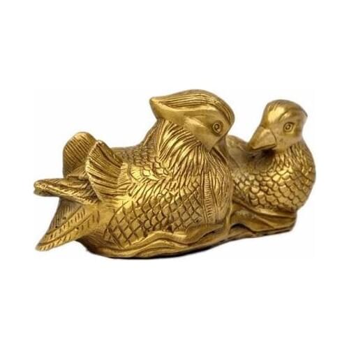 Feng Shui Tang Shui pure bronze ornaments Yuanyang water light wedding wedding gifts to help couples harmony marriage