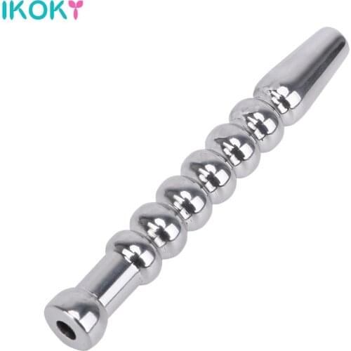IKOKY Catheters Sounds Stainless Steel Sex Sounds Masturbator Urethral Dilators Stretching Penis Plug Sex Toys for Men