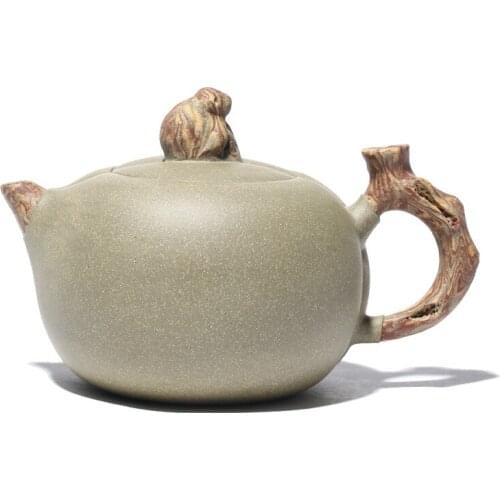 Yixing Boutique Bean Green Clay Teapot Full Handmade Teapot Linghou Xianrui Tea Maker Kung Fu Tea Set Household Teapot
