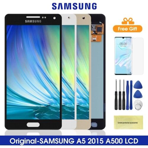 Original A500 Lcds For SAMSUNG Galaxy A5 2015 LCD Display Touch Screen Digitizer Assembly For Samsung A500 A500FU A500F A500M