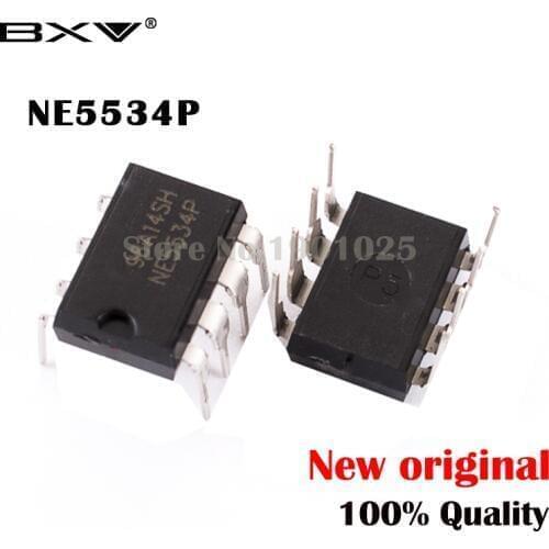 10pcs/lot NE5534P DIP8 NE5534 DIP NE5534N IC new and original free shipping In Stock