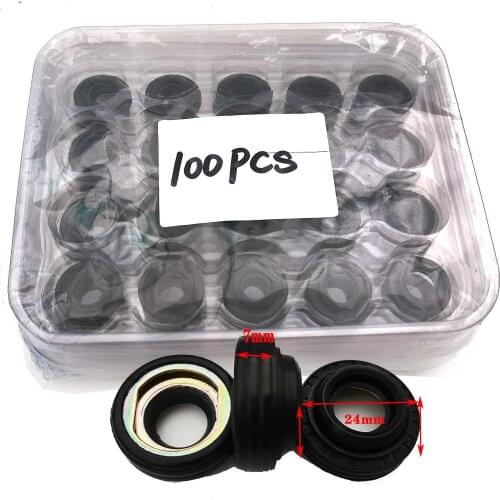 100pcs,Car A/C Compressor Oil Seal Stamp/LIP TYPE With RUBBER-MOUNTED For MSC90C,MSC105C OEM TYPE New Panasonic R134a,Compressor
