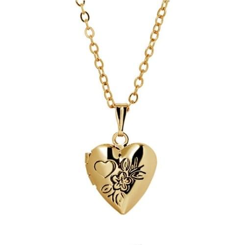 20pcs/Lot Heart Floating Locket Pendant Necklaces For Women Men Photo Frame Fashion Jewelry Chokers Wholesale