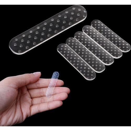 20Pcs Hanger Strips Non Slip Adhesive Tape Transparent Hanger Grips Strip Closet Accessories