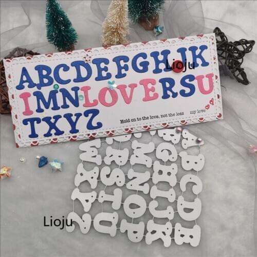26 letter Metal Cutting Dies Stencils for DIY Scrapbook Photo Album Paper Card Decorative Craft Embossing Die New 2020