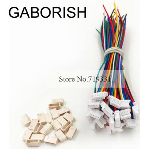 Micro JST SH 1.0mm 6-Pin Female Connector with Wire and Male Connector x 10 sets