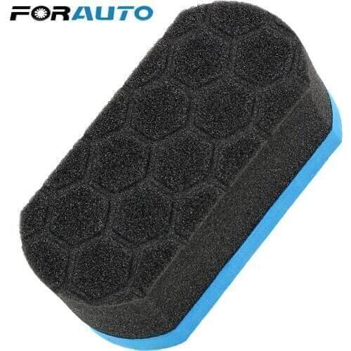 FORAUTO Hex Waxing Buffing Applicator Pad Auto Care Car Wash Sponge Soft Detailing Cleaning Tool Wax Foam Polishing Sponge
