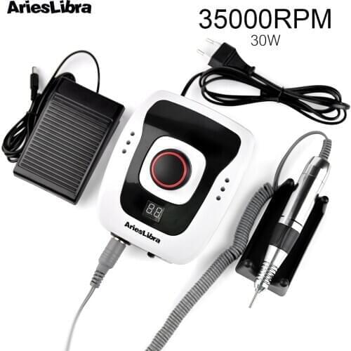 35000 RPM Electric Nail Drill Machine Apparatus for Manicure Pedicure with Cutter Manicure Machine Nail Art Kit Nail Tool