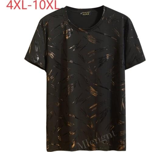 New Cool Summer T-shirt 3D Printed Bamboo Leaves Tee Shirts Large Size 10XL Stretch Tops Men Clothing Short Sleeve Streetwear