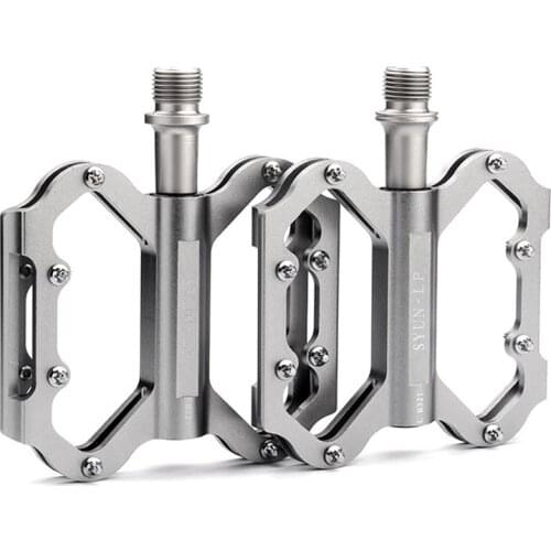 Mountain Bike Pedal Sealed Bearing One-piece Pedal Bmx Bike Parts 3-Bearing Ultra Light Aluminum Pedal Bike Pedals