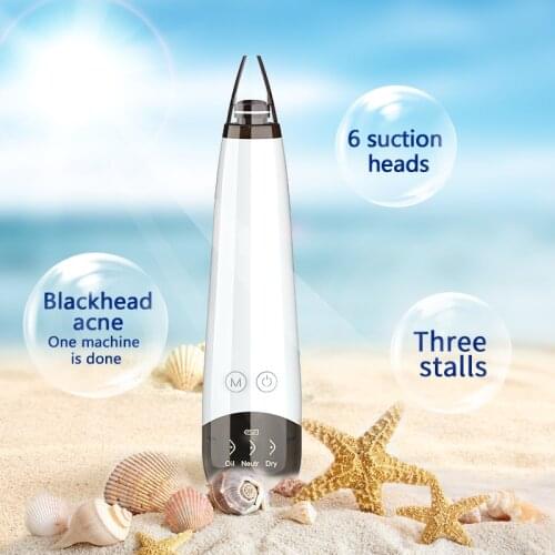 Blackhead Remover Pore Acne Pimple Cleaner Black Head Pore Vacuum Suction Skin Tag Remover Face Beauty Tools Rechargeable