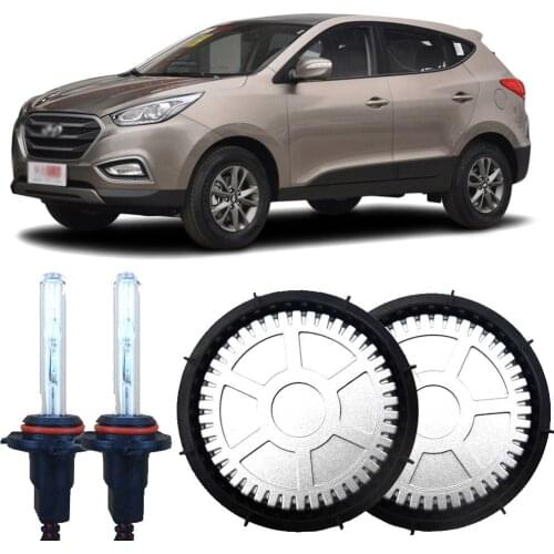 Generation 55W All In One Hi/Lo Beam Error Free H7 Lamp Bulbs Alloy Ballasts Cover HID HeadLights For Hyundai IX35