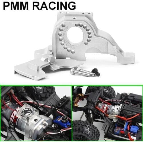 Metal 7075 aluminum motor Integrated motor seat base Gear cover For 1/10 RC Crawler Car Traxxas TRX4 G500 G63 Upgrade Parts