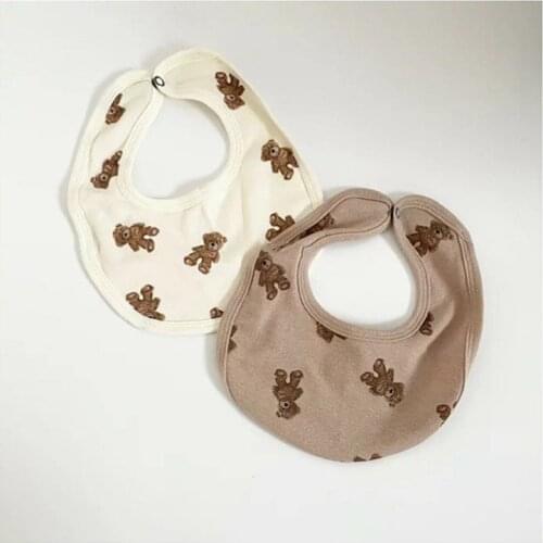 New Round Baby Bib 360 Degree Rotatable Infant Bib Soft Comfortable Children Saliva Towel Baby Boy Stuff Newborn Nursing Towel
