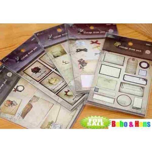 New vintage dream Paper sticker / 4 sheets/pack Scrapbooking Decoration diary label