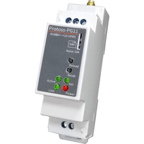 Protoss-PG11 RS485 to GPRS DTU 220V Wireless Serial Server with Rail Mounting Support GSM/GPRS and CMCC or CUCC SIM Card
