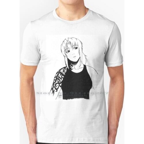 Revy - Black Lagoon T Shirt 100% Pure Cotton Revy Rebecca Blacklagoon Lagoon Black Anime Womens Love