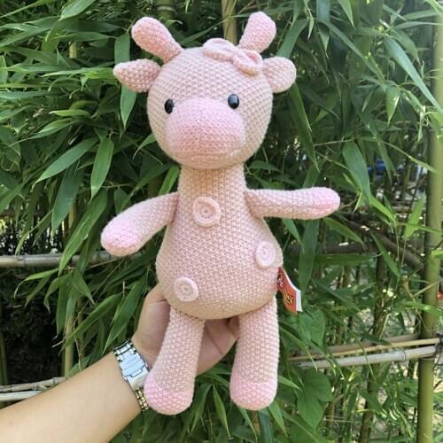 35CM manual Sika Deer Plush Toys Stuffed Animal Giraffe Dolls Soft Cute Doll Toys for Children Kids High Quality Birthday Gift