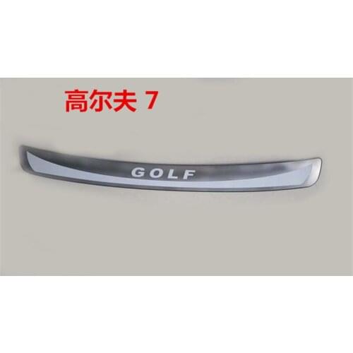 Car styling Stainless Steel car Rear Bumper Protector Sill Trunk Tread Plate Trim for 2014-2018 Volkswagen Golf 7