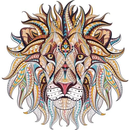 Lion Patch Iron On New Design Clothes Badge Accessory Diy Washable Heat Transfer Clothing Deco