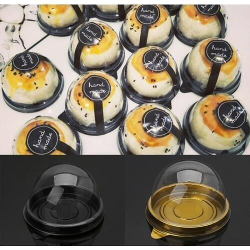 50g Round Moon Cake Trays Mooncake Packaging Box Container Holder 50 Pcs-m15