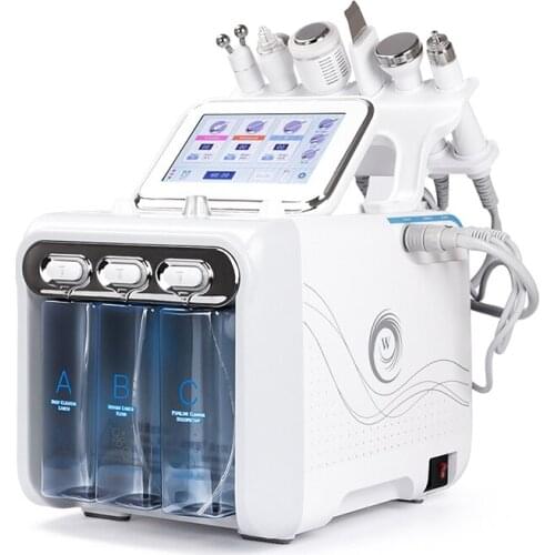 6 In 1 Water Oxygen Hydrafacial Machine Skin Care Deep Cleansing Exfoliating Hydro Dermabrasion Jet Peel Machine