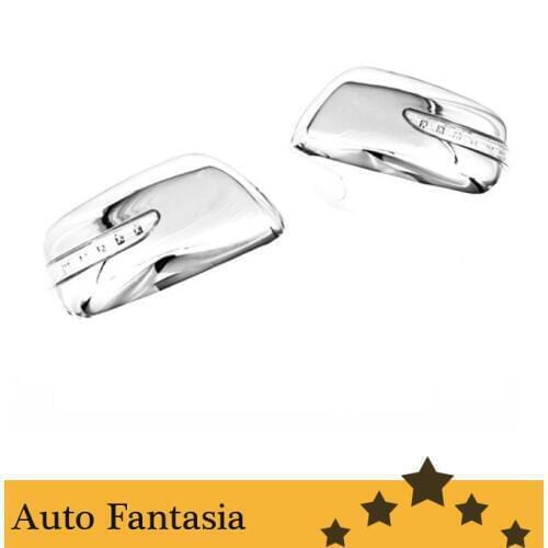 High Quality Chrome Mirror Cover w/ LED for Toyota Land Cruiser FJ200 08-12 -Free shipping