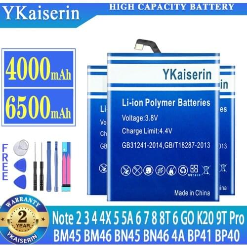 YKaiserin Xiaomi Redmi Go Phone Batteries