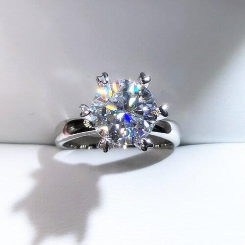 Six Small Love Gold Rings Sterling Silver 925 Luxury Exquisite Cute Engagement Wedding Anniversary Party Lovely Women Jewelry