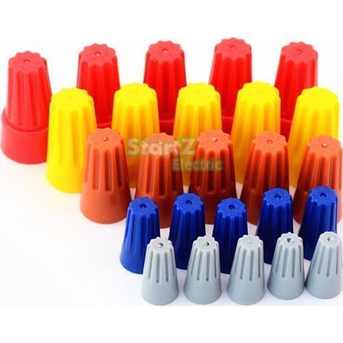 100Pcs/lot Electrical Wire Connector Twist-On Terminals Cap Spring Insert Assortment P1 P2 P3 P4 P6