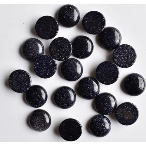 2020fashion hot-sell good quality blue sand stone round shape cabochon 16mm beads for jewelry making 30pcs/lot Wholesale free