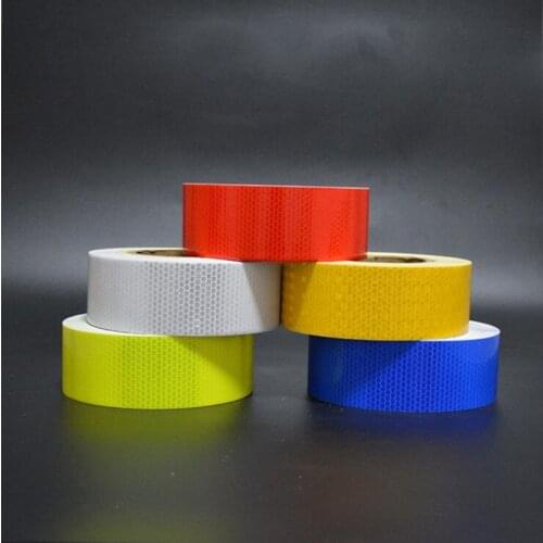 Safety Mark Reflective Tape Stickers 5cm*45m Car Styling Self Adhesive Warning Tape Automobiles Motorcycle Reflective Film
