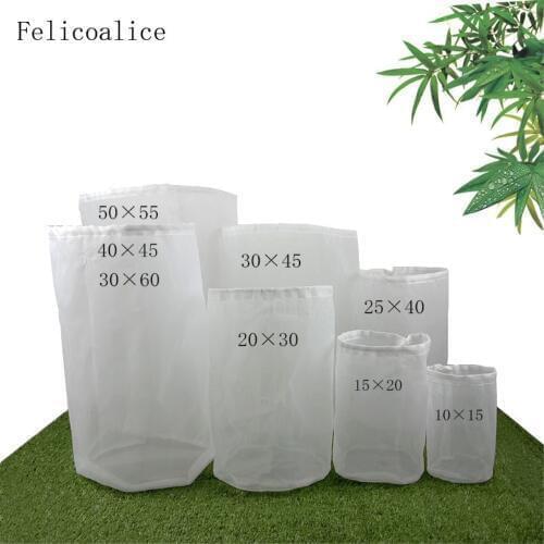 Felicoalice 1PCS A Type Home Brew Wine Filtering Bag Fine Filter Mesh Food Grade Nylon Top Quality