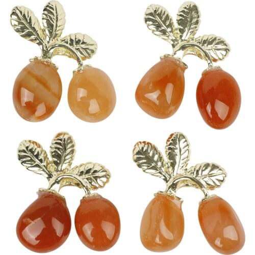 Natural Agate Crystals Rose Quartz Carnelian Amethyst Cluster Strawberry Shape Home Decor