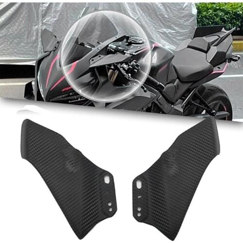 Motorcycle Fairing Front Aerodynamic Winglets Carbon Fiber Windshield Fairing Wing for Kawasaki H2 ZX-6R Honda CBR650R
