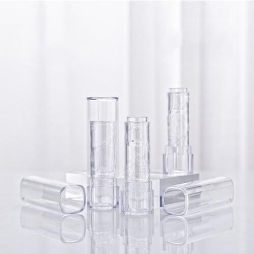 Wholesale 12.1mm Empty Lipstick Bottles High Grade Clear Lipbalm Tubes Bottles Lip Stick Containers Lipgloss Cosmetic Packages