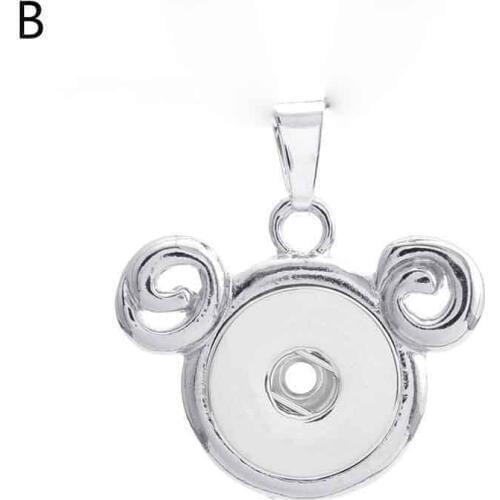Wholesale 162 Zodiac Fit 18mm Snap Button Necklace Pendant Necklace For Women Charm Sliver jewelry gift