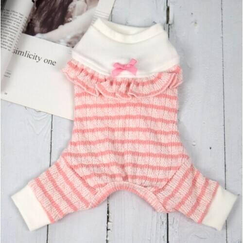 Small Dog Pajamas Jumpsuit Autumn Winter Pet Clothes Dog Overalls Pyjama Shirt Chihuahua Yorkshire Pomeranian Poodle Pet Outfit