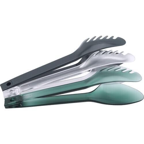 Plastic Noodle Tongs Pasta Spaghetti Tongs Food Clips Stainless Steel Handle Cooking Utensils Kitchen Accessories