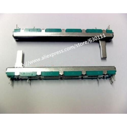 Freeshipping Original 7.5 cm 75MM A10KX2 double straight slide potentiometer A10K --40PCS/LOT