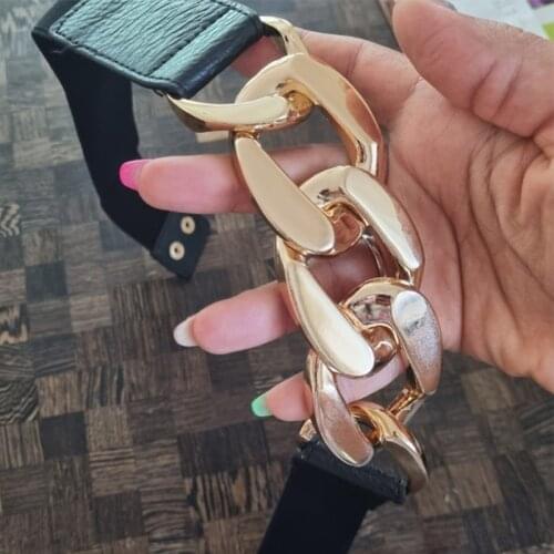 Gold Chain Belt Elastic Silver Metal Waist Belts for Women High Quality Stretch Cummerbunds Ladies Coat Ketting Riem Waistband