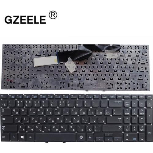 GZEELE Russian Keyboard for Samsung NP550P5C 550P5C-S01 550P5C-S02 550P5C-T01 NP355E5X 355E5X 355V5X NP355V5X E5C V5C Black RU