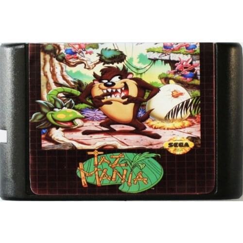 Taz Mania 16 bit MD Game Card For Sega Mega Drive For SEGA Genesis