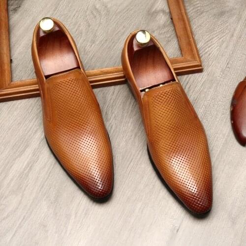 Bullock shoe man, English pointed, perforated, breathable, summer shoe, cowhide. Snug, bullock, size 45