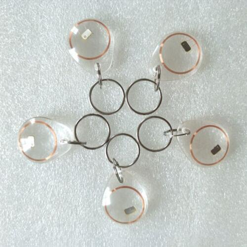 UID changable Transparent keyfobs rfid tag 13.56mhz chip keyfob IC keychain 2000pcs/Lot